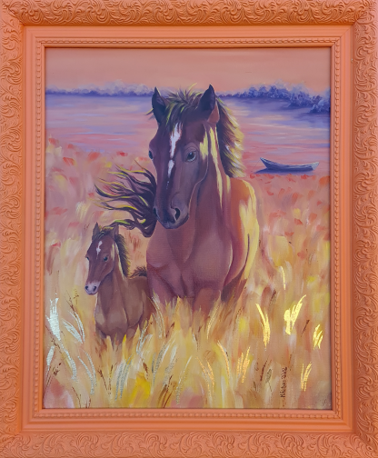 Art painting with frame