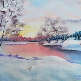 Winter sunset