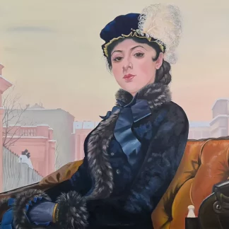 Unknown woman, inspired by artist Ivan Kramskoi