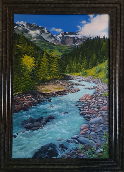 Art painting with frame